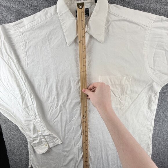 Gitman Bros Oxford Point All Cotton USA TTX 16.5 34 White Shirt Pocket Button Up - Picture 6 of 14